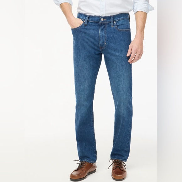 J. Crew Factory Men’s Straight Vintage Flex Jeans - Picture 1 of 12